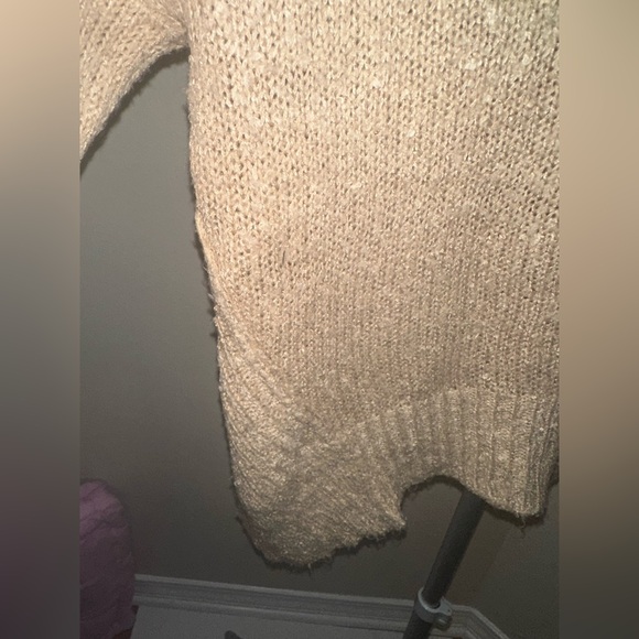 Heimish By The Fire Full Size Draped Detail Knit Sweater - Picture 4 of 7